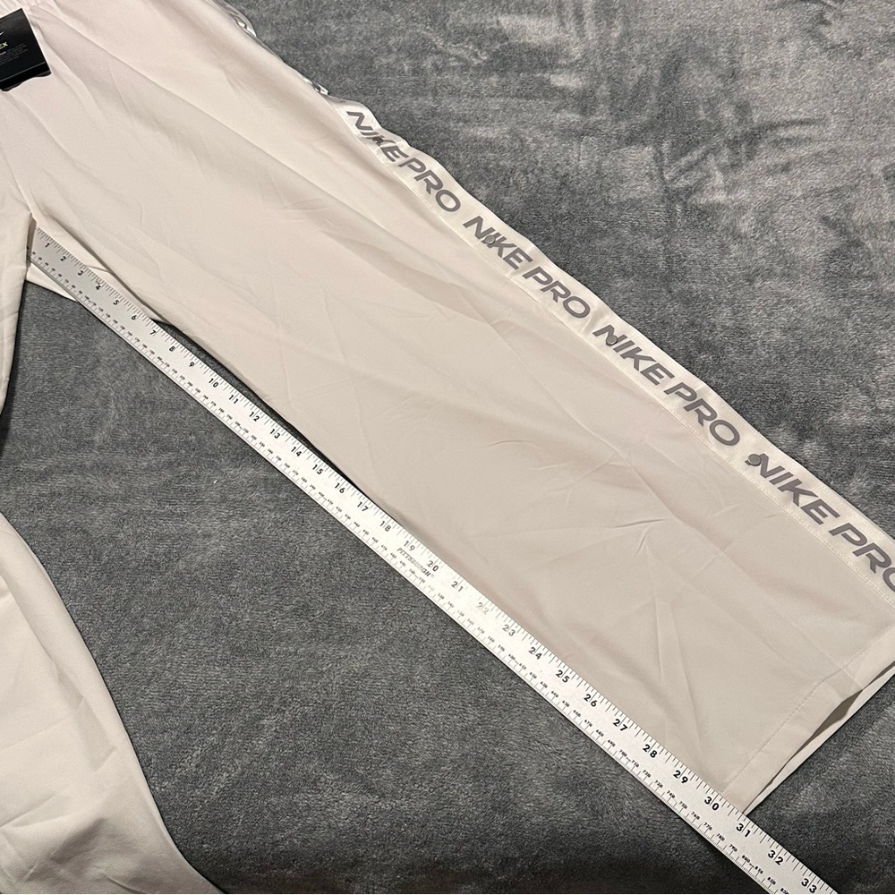 New NIKE WOMEN’S XXL PRO TEAR AWAY PANTS Loose Bone Ivory Workout - Picture 10 of 10